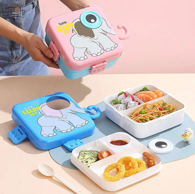 Carnival Bento Lunch Box, Double Layer Lunch Box, Leak Proof Bento Lunch Box Carnival Bento Lunch Box, Double Layer Lunch Box, Leak Proof Bento Lunch Box